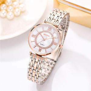 Diamond Ladies Wristwatches Stainless Steel