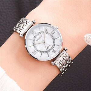 Diamond Ladies Wristwatches Stainless Steel