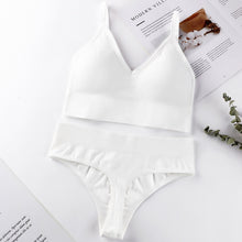 Load image into Gallery viewer, Wireless bralette underwear set
