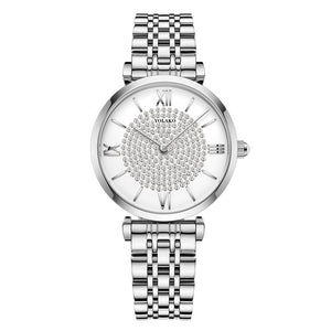 Diamond Ladies Wristwatches Stainless Steel
