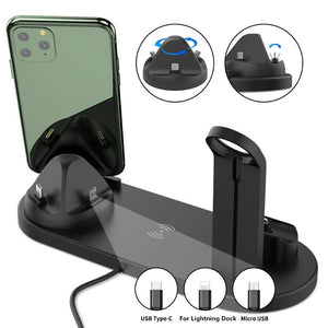 4 in 1 Wireless Charging Stand Apple Watch iPhone