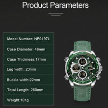 Load image into Gallery viewer, Chronograph sports wristwatch alarm clock

