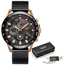 Load image into Gallery viewer, LIGE 2022 new fashion men watch
