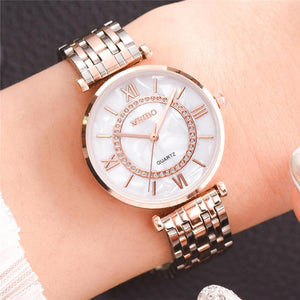 Diamond Ladies Wristwatches Stainless Steel