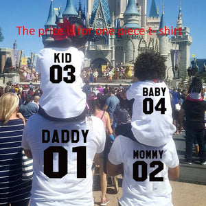 T-shirt DADDY MOMMY KID BABY