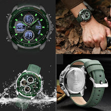 Load image into Gallery viewer, Chronograph sports wristwatch alarm clock

