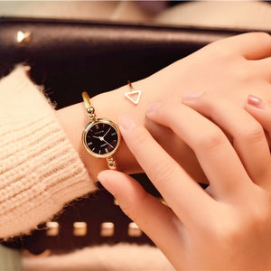 Women's steel bracelet watch