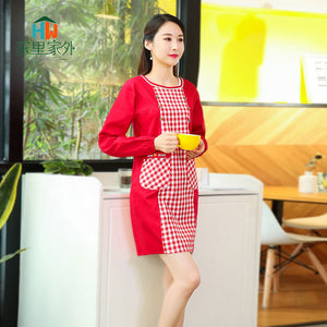 Korean Fashion Oil Proof Long Sleeve Apron