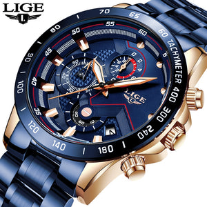 LIGE 2022 new fashion men watch