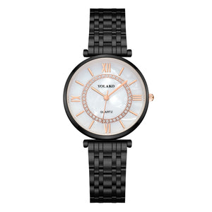 Diamond Ladies Wristwatches Stainless Steel