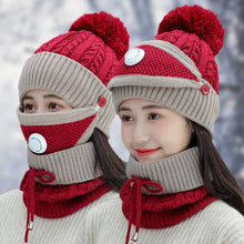 Load image into Gallery viewer, Beanie Scarf Nose Cover Woman,winter
