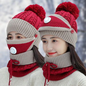 Beanie Scarf Nose Cover Woman,winter