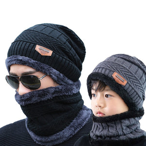 Parent Child Winter Hat Scarf