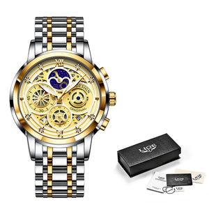 LIGE New Women's Gold Watch