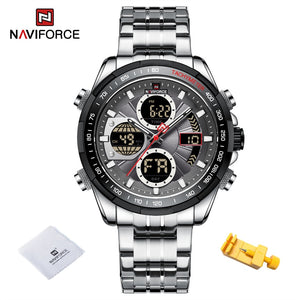 Chronograph sports wristwatch alarm clock