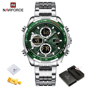 Chronograph sports wristwatch alarm clock