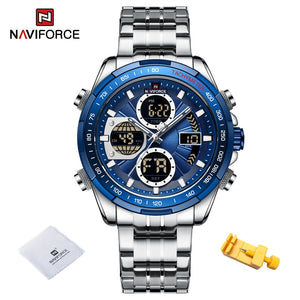 Chronograph sports wristwatch alarm clock