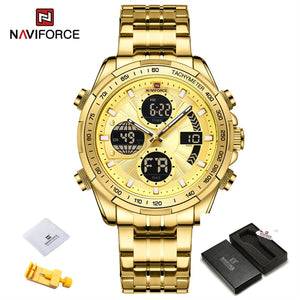 Chronograph sports wristwatch alarm clock