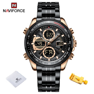 Chronograph sports wristwatch alarm clock