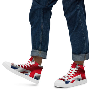 Men’s high top canvas shoes