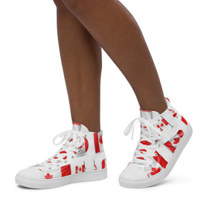 Women’s high top canvas shoes